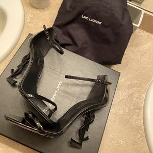 YSL heels, size 38, box, bags and receipt included.